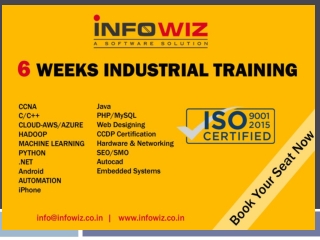 Best Six Weeks industrial training in Chandigarh