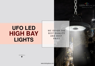 Install UFO LED High Bay Lights Inside Factory