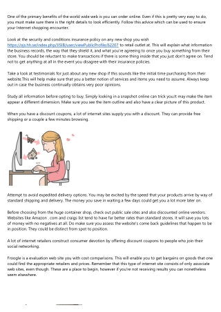 Convert These Tips And Tricks Into Shopping On The Internet Good results