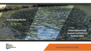 Fish Farming Market Promising Growth Opportunities over 2018 to 2025