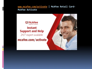 McAfee Activate - Download, Install and Activate McAfee Product