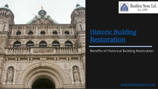 Historic Building Restoration benefits