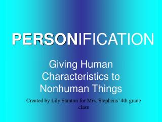 PERSON IFICATION