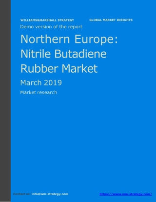 WMStrategy Demo Northern Europe Nitrile Butadiene Rubber Market March 2019