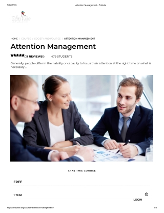 Attention Management - Edukite