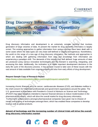 Drug Discovery Informatics Market by Sales, Revenue, Price and Gross Margin (2018-2026)