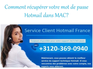 Comment récupérer votre mot de passe Hotmail dans MAC?