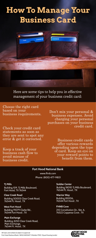 How To Manage Your Business Credit Card