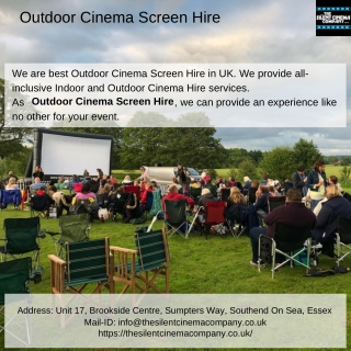 Outdoor Cinema Screen Hire