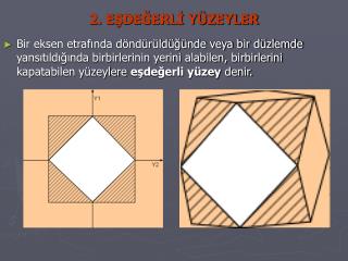 2. EŞDEĞERLİ YÜZEYLER