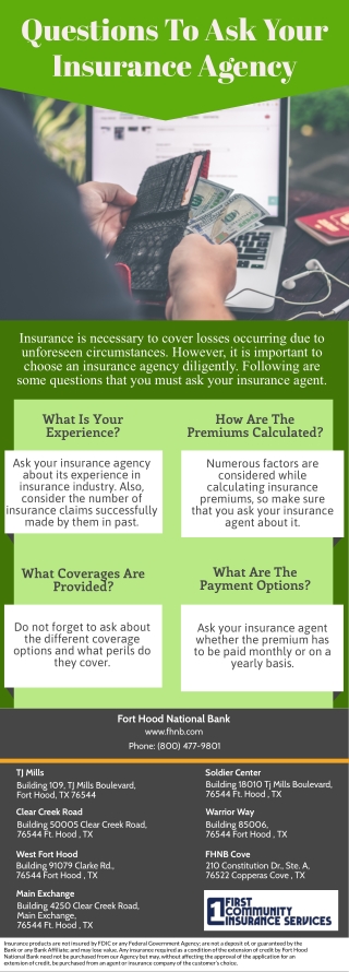 Questions To Ask Your Insurance Agency