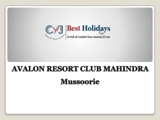 Avalon Resort | Best holidays resort near Delhi