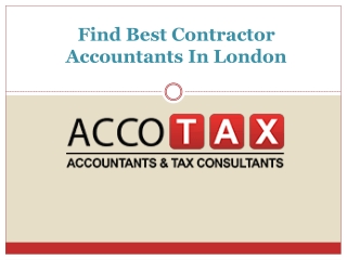 Find Best Contractor Accountants In London