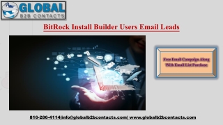 BitRock InstallBuilder Users Email Leads