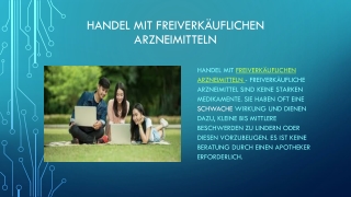 Handel mit freiverkäuflichen Arzneimitteln