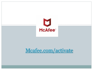 How to install the McAfee Activate on your computer