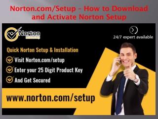 Norton.com/Setup - How to Download and Activate Norton Setup