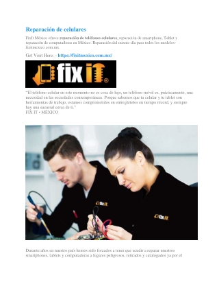 Reparación de celulares