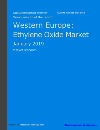 WMStrategy Demo Western Europe Ethylene Oxide Market January 2019