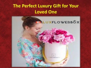 The Perfect Luxury Gift for Your Loved One