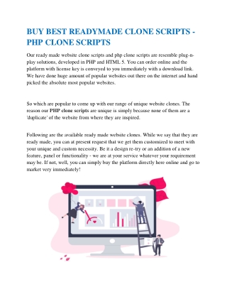 Buy best php clone scripts