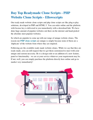 Buy top readymade clone scripts