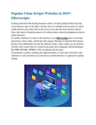 Popular clone scripts websites in 2019