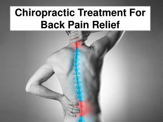 Chiropractic Treatment For Back Pain Relief