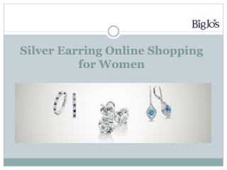 Silver Earring Online Shopping for Women