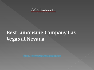 Best Limousine Company Las Vegas at Nevada