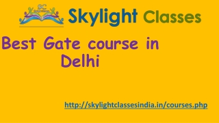 Best Gate course in Delhi- Skylightclassesindia