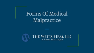 Forms Of Medical Malpractice