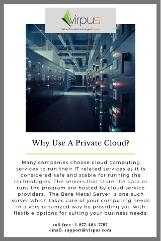 Why Use A Private Cloud?