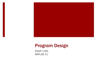 Program Design