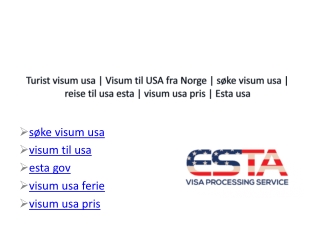 visum til usa