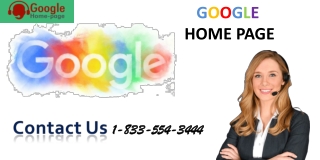 How to make Google homepage? 1-833-554-3444