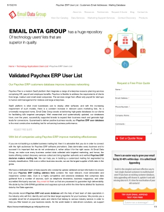 List of Companies using Paychex ERP