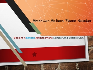 Book at American Airlines Phone Number and Explore USA