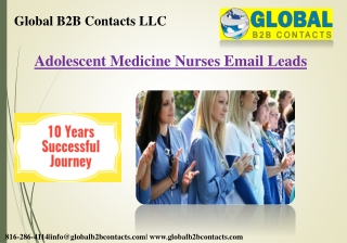 Adolescent Medicine Nurses Email Leads