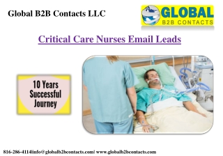 Critical Care Nurses Email Leads