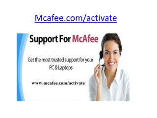 Mcafee.com/Activate - Enter McAfee 25 Digit code - McAfee Activate