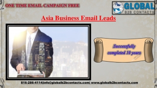 Asia Business Email Leads