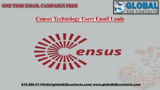 Census Technology Users Email Leads