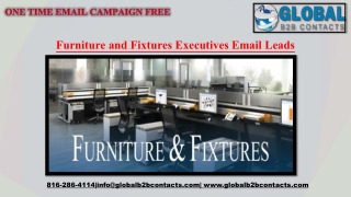 Furniture and Fixtures Executives Email Leads