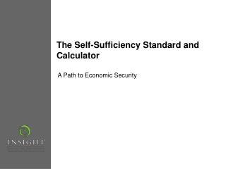 The Self-Sufficiency Standard and Calculator