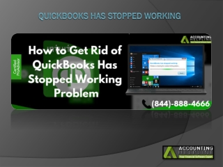 What to do when QuickBooks has stopped working ?