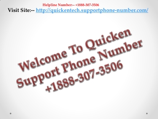 Get Quicken Support Number 1(844) 454 7202