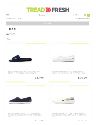 Lacoste Shoes For Men, Women And Kids | Treadfresh