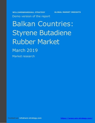 WMStrategy Demo Balkan Countries SBR Market March 2019