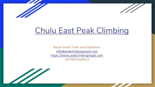 Chulu East Peak Climbing